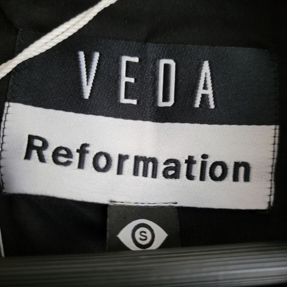 Reformation x Veda Bad Leather Jacket in Black size S NWT - Picture 3 of 7